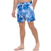Calvin Klein Men's Standard UV Protected Quick Dry Drawstring Patterned Swim Trunk, Blue Watercolor, Small view 2