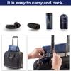 alkamto Travel & Camping Comfortable Memory Foam Pillow  Easy to Carry Portable Bag  Temperature Regulating Pillow Case (Black + Extra Cover) view 3