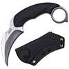 Elite Tactical -Fixed Blade Knife - SILVERFANG - Hawkbill Blade with D2 Steel and Black Micarta Handle, Full Tang Construction, Kydex Sheath w/Multi-Position Clip, EDC, Tactical, ET-FIX012 view 1