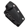 Elite Tactical -Fixed Blade Knife - SIDEARM - Reverse Tanto Blade w/ D2 Steel and Black G10 Handle, Full Tang Construction, Kydex Sheath w/Multi-Position Clip and Chain, EDC, Tactical, ET-FIX010 view 4