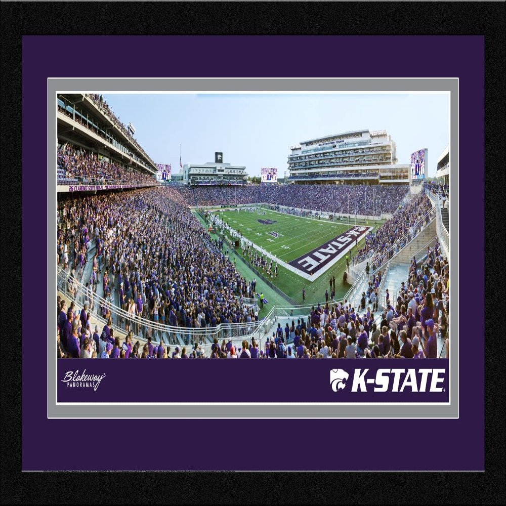 K-State Wildcats Football - 20.375 x 12.375-inch Framed Picture with Mat