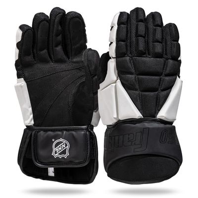 Franklin Sports NHL Street Hockey Gloves - Senior Lightweight Outdoor Roller + Street Hockey Gloves - 12" Inch Outdoor - Classic Fit - Senior Size