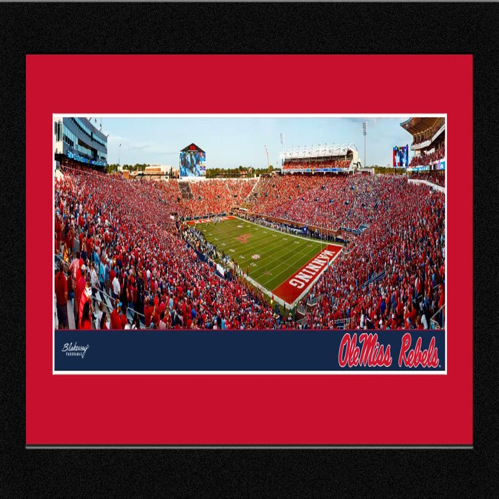 Ole Miss Football - 16.625 x 8.125-inch Framed Picture