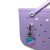 BAGLETS  Carabiner & Plug Keys Holder Charm Accessory Compatible with Rubber Tote Bags  Secure Keys or Other Valuable  Made in USA (White)