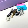 BAGLETS  Carabiner & Plug Keys Holder Charm Accessory Compatible with Rubber Tote Bags  Secure Keys or Other Valuable  Made in USA (White) view 3