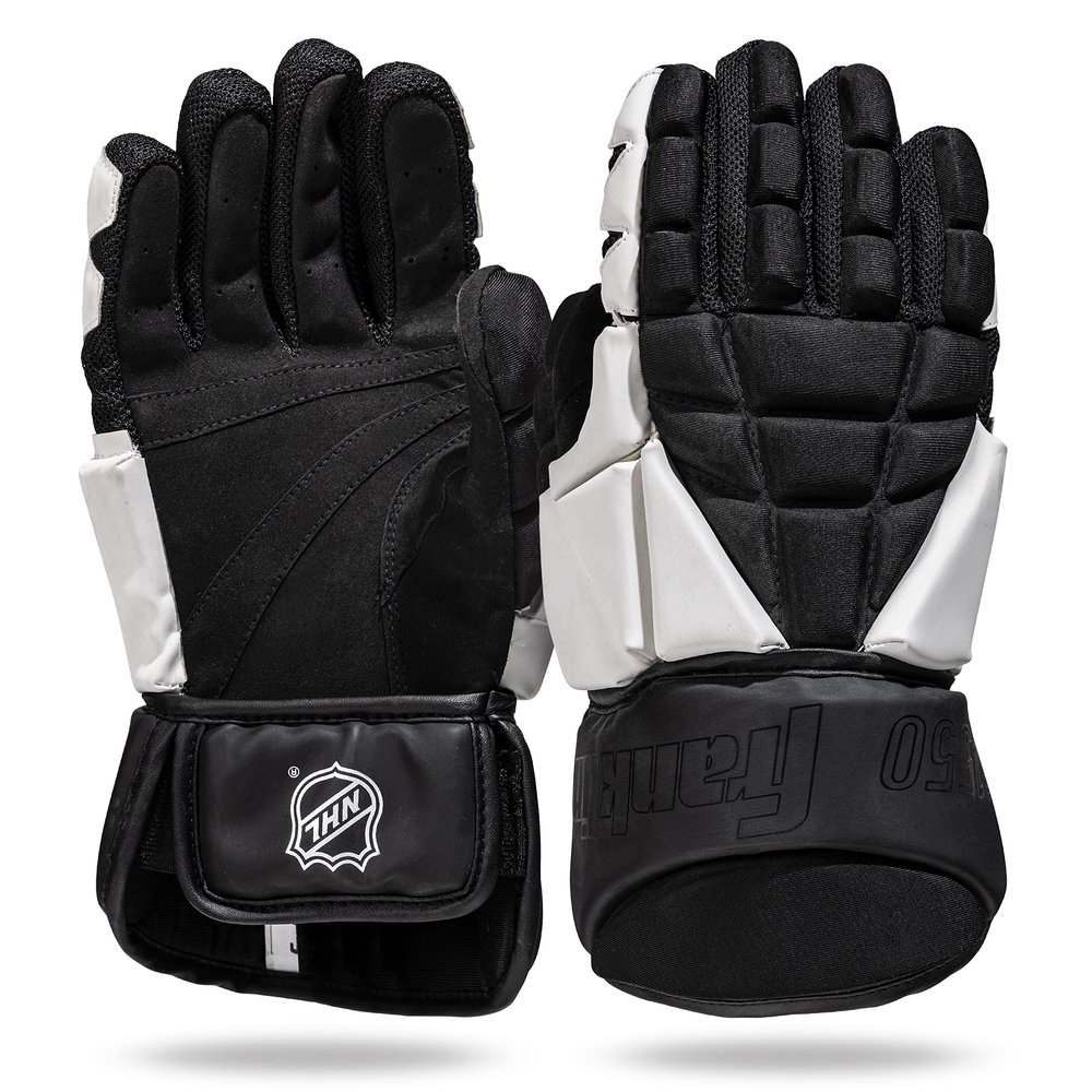 Franklin Sports NHL Street Hockey Gloves - Senior Lightweight Outdoor Roller + Street Hockey Gloves - 13" Inch Outdoor - Classic Fit - Senior Size
