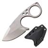 Elite Tactical -Fixed Blade Knife - Teardrop - D2 Stainless Steel Drop Point Blade and Handle, Full Tang Construction, Kydex Sheath w/Multi-Position Clip and Chain, EDC, Tactical, ET-FIX011 view 1
