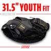 Franklin Sports Field Master Catcher's Mitt - Adult + Youth Mitt - 31.5 Inch - Right Hand Throw - Men's + Women's - Black/Gold view 3