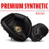 Franklin Sports Field Master Catcher's Mitt - Adult + Youth Mitt - 31.5 Inch - Right Hand Throw - Men's + Women's - Black/Gold view 4