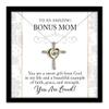 Cross Dancing Necklace Luxury Box Bonus Mom Cross Necklace Gift for Mothers Day Silver Cubic Zirconia with 14K Gold plated Heart Jewelry with Meani view 1