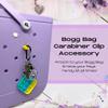 BAGLETS  Carabiner & Plug Keys Holder Charm Accessory Compatible with Rubber Tote Bags  Secure Keys or Other Valuable  Made in USA (Yellow) view 2