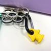 BAGLETS  Carabiner & Plug Keys Holder Charm Accessory Compatible with Rubber Tote Bags  Secure Keys or Other Valuable  Made in USA (Yellow) view 3