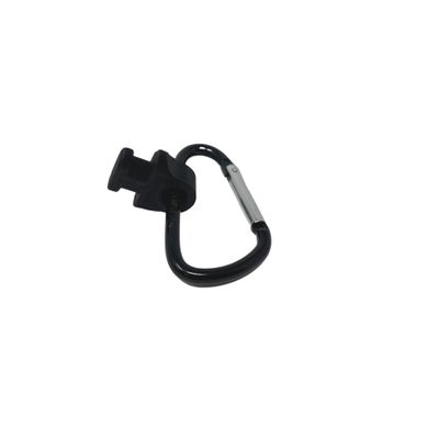 BAGLETS Carabiner & Plug Keys Holder Charm Accessory Compatible with Rubber Tote Bags Secure Keys or Other Valuable Made in USA (Black)