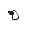 BAGLETS  Carabiner & Plug Keys Holder Charm Accessory Compatible with Rubber Tote Bags  Secure Keys or Other Valuable  Made in USA (Black)
