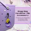 BAGLETS  Carabiner & Plug Keys Holder Charm Accessory Compatible with Rubber Tote Bags  Secure Keys or Other Valuable  Made in USA (Black) view 2