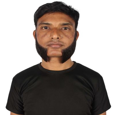 HPO Men's Mutton Chops Side Burns | Human Facial Hair | Black Color