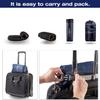 alkamto Travel & Camping Comfortable Memory Foam Pillow  Easy to Carry Portable Bag  Temperature Regulating Pillow Case (Black Contour + Extra Cover) view 3
