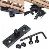 360 Tacitcal Bipod Mount Aluminium Low Profile Harris -Style Stud bipod Adapter Black view 3