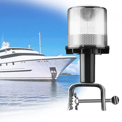 DYK&NX LED Navigation Signal Light Marine, Yacht Accessory Tools with Solar Light Source, IP65 Waterproof Design, Easy to Install for Rod Within 6cm (Color : Tricolor)