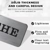 Custom Engraved Brushed Stainless Steel Name Plate, Memorial Plaque for Pet Urn Box,Trophy Award,Shadow Box, Picture Frame Label,Military Flag Display Case, with Adhesive Backing or Screws,0.75x3" view 2
