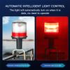 DYK&NX LED Navigation Signal Light Marine, Yacht Accessory Tools with Solar Light Source, IP65 Waterproof Design, Easy to Install for Rod Within 6cm (Color : Red) view 3