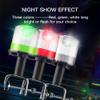 DYK&NX LED Navigation Signal Light Marine, Yacht Accessory Tools with Solar Light Source, IP65 Waterproof Design, Easy to Install for Rod Within 6cm (Color : Red) view 4