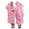 Kids Rain Wear, Cartoon Children Toddler Raincoat Jacket Poncho for Boy Girl Children Waterproof Hooded raincoat Raincoat for Outdoor Camping Cycling blue view 4