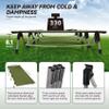 MARCHWAY Lightweight Folding Tent Camping Cot Bed with Lever Lock, Easy Setup Portable Compact for Outdoor Travel, Hunting, Hiking, Motorcycling, Support 330Lbs (Army Green) view 3