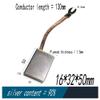 MEIMRSHLY J390-1 silver brush 10x20 / 25 / 16x32 / 40 / 50mm marine tail shaft grounding silver carbon brush holder (16 * 32 * 50mm Silver90%) view 2
