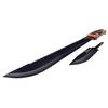 Elk Ridge - Outdoors TREK Interchangeable Machete with Sawback and Fixed Blade Knife, Orange and Black TPR Handle, Full Tang Construction, Hunting, Camping, Survival - ER-TKXG001 view 3