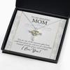 Cross Dancing Necklace Mom Cross Necklace Gift for Mothers Day Silver Cubic Zirconia with 14K Gold plated Heart Jewelry with Meaningful Message Car view 3