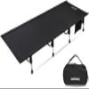 MARCHWAY Lightweight Folding Tent Camping Cot Bed with Lever Lock, Easy Setup Portable Compact for Outdoor Travel, Hunting, Hiking, Motorcycling, Support 330Lbs (Black) view 1
