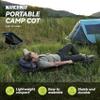 MARCHWAY Lightweight Folding Tent Camping Cot Bed with Lever Lock, Easy Setup Portable Compact for Outdoor Travel, Hunting, Hiking, Motorcycling, Support 330Lbs (Black) view 2