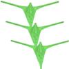 Botmois Men's Pouch G-String Underwear Y-Back Panties See-through Micro Thong Bikini T-back 3-Pack(Light Green) L view 1
