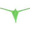 Botmois Men's Pouch G-String Underwear Y-Back Panties See-through Micro Thong Bikini T-back 3-Pack(Light Green) L view 3