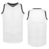 Blank Basketball Jersey Men's Mesh Athletic Sports Shirts Black Yellow White Blue Red S-3XLWhite,3X-Large