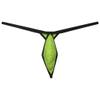 Botmois Mens Eyelet G-String Extreme Micro Thong Drop-shaped Underwear Diamond Back Tangas Breathable Jockstap Apple Green M view 2