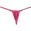 Botmois Men's Pouch G-String Underwear Y-Back Panties See-through Micro Thong Bikini T-back 3-Pack(Pink) M view 3