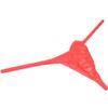 Botmois Men's Pouch G-String Underwear Y-Back Panties See-through Micro Thong Bikini T-back Orange Red L view 2