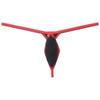 Botmois Mens Eyelet G-String Extreme Micro Thong Drop-shaped Underwear Diamond Back Tangas Breathable Jockstap 3 Pack(Black) M view 2