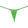 Botmois Men's Pouch G-String Underwear Y-Back Panties See-through Micro Thong Bikini T-back Light Green L view 3