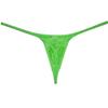 Botmois Men's Pouch G-String Underwear Y-Back Panties See-through Micro Thong Bikini T-back Light Green L view 4