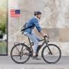 2 Sets Bike Safety Flag with Pole Heavy Duty Fiberglass Pole US Flag Orange Safety Flag Adjustable Bicycle Flag Pole for Outdoor Cycling Supplies view 3