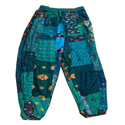 SAHIBA Handicraft India Harem Pants for Women Patchwork Yoga Boho Palazzo Maternity PJ Clothing (Multi 3)