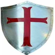 ARTIZANSTORE Medieval Templar Armor Shield Crusader Warrior Protector Role Play Shield
