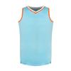 Blank Basketball Jersey Men's Mesh Athletic Sports Shirts Black Yellow White Blue Red S-3XL(Light Blue,Small) view 3