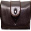 Calabria Double Snap Belt Loop Eyeglass Case PU Leather Brown 3Pack Old School Eye Glasses Pouch Semi-Hard Sunglass Holder view 4