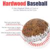 Baisidiwei 12 Pack Standard Size Adult Baseballs Unmarked & Leather Covered Training Ball Practice Baseball for Youth view 2