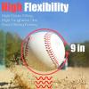 Baisidiwei 12 Pack Standard Size Adult Baseballs Unmarked & Leather Covered Training Ball Practice Baseball for Youth view 3