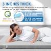 KingChii CertiPUR-US Memory Foam Camping Mattress, Portable Roll Up Travel Car Camping Mattress Sleeping Pad & Floor Mattress, Cot Mattress Guest Bed for Sleepover with Waterproof Cover & Travel Bag view 2